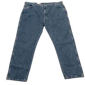 Vintage Wangler Hero Jeans Men 44x30 Regular Fit Med Wash Blue High Rise Western